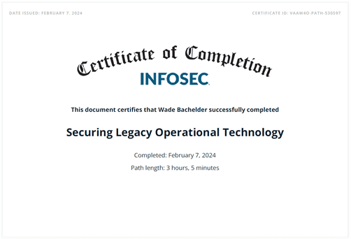 Securing Legacy Operational Technology